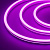 Гибкий неон Kurato СИЛИКОН DC 12В, 6х12, 2835, 100SMD, рез 1 см, фиолетовый (бухта 100 м)
