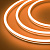 Гибкий неон Kurato СИЛИКОН 75% DC 12В, 6х12, 2835, 100SMD, рез 1 см, оранжевый (бухта 50 м)