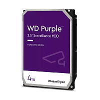 HDD Western Digital WD Purple 3.5", 4 Тб, SATA III, 5400 об/мин, для систем видеонаблюдения, REF